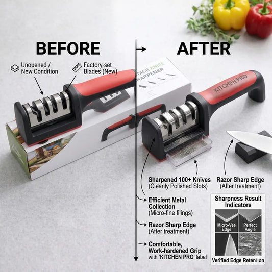 3-Stage Professional Kitchen Knife Sharpener