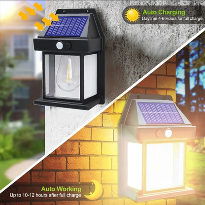 Solar Vintage Motion Sensor Wall Light