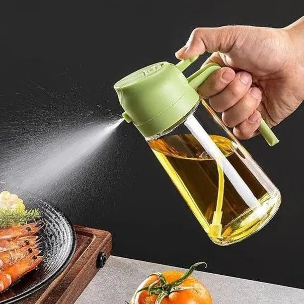 Premium 2-in-1 Dual Function Oil Dispenser & Spray Bottle
