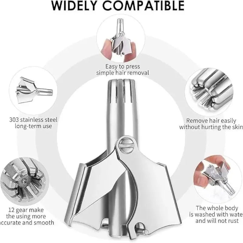 Manual Nose & Ear Hair Trimmer.