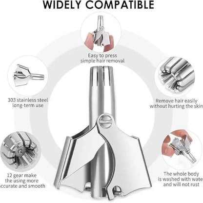 Manual Nose & Ear Hair Trimmer.