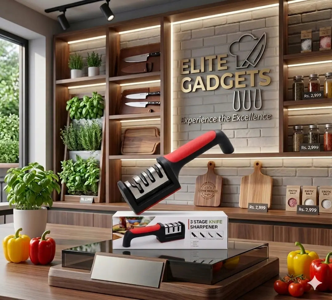 3-Stage Professional Kitchen Knife Sharpener
