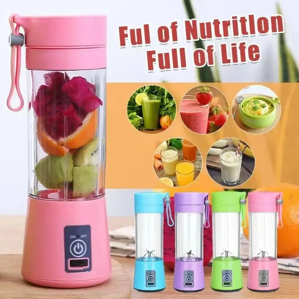 6-Blade Portable USB Rechargeable Blender