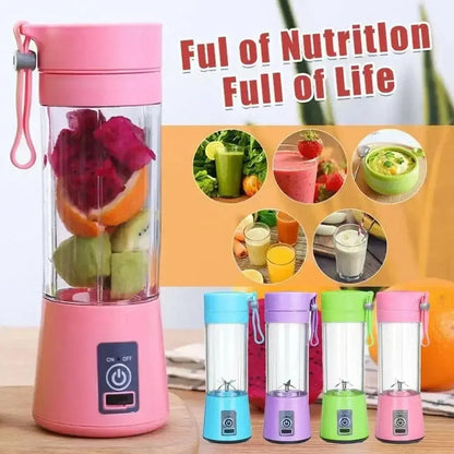 6-Blade Portable USB Rechargeable Blender