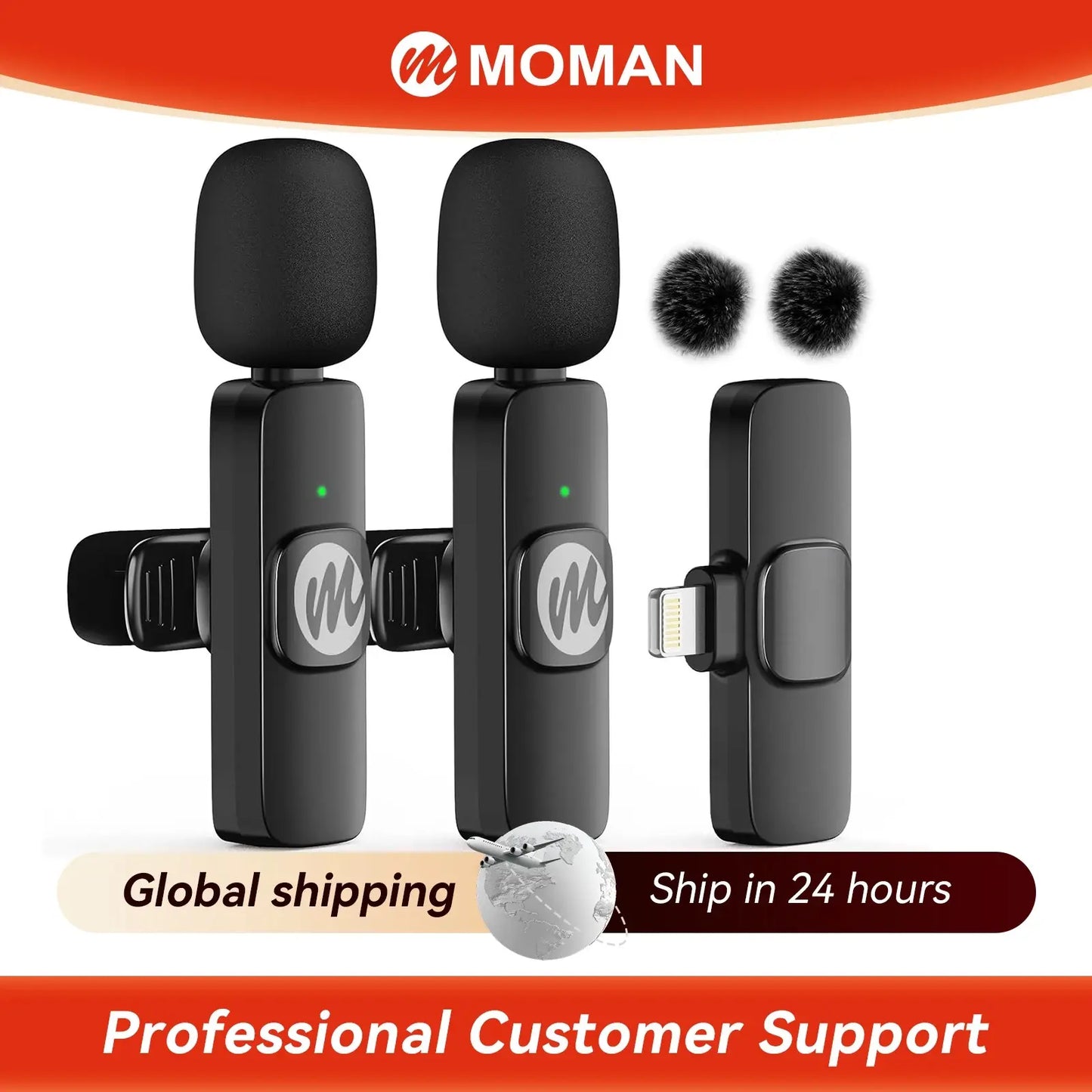 K8 Wireless Collar Mic – Noise Reduction (Type-C).