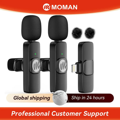 K8 Wireless Collar Mic – Noise Reduction (Type-C).