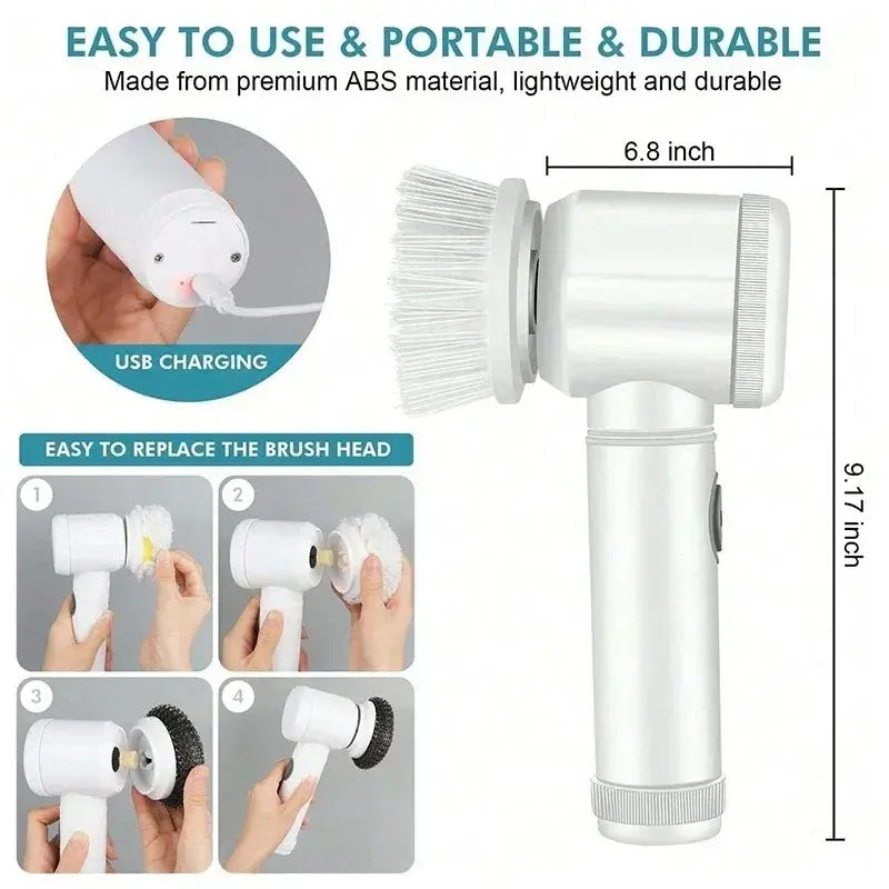 Ultra-Sonic 360° Multipurpose Electric Cleaning Brush