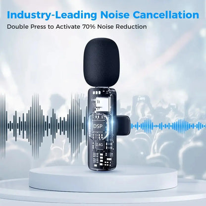 K8 Wireless Collar Mic – Noise Reduction (Type-C).