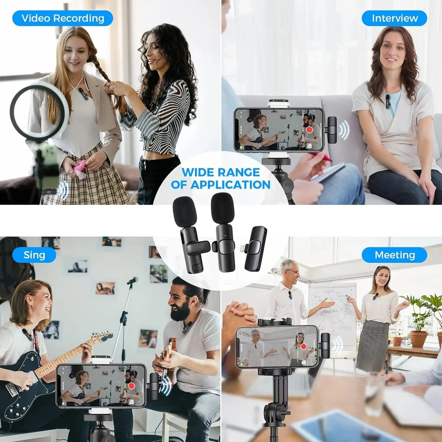 K8 Wireless Collar Mic – Noise Reduction (Type-C).