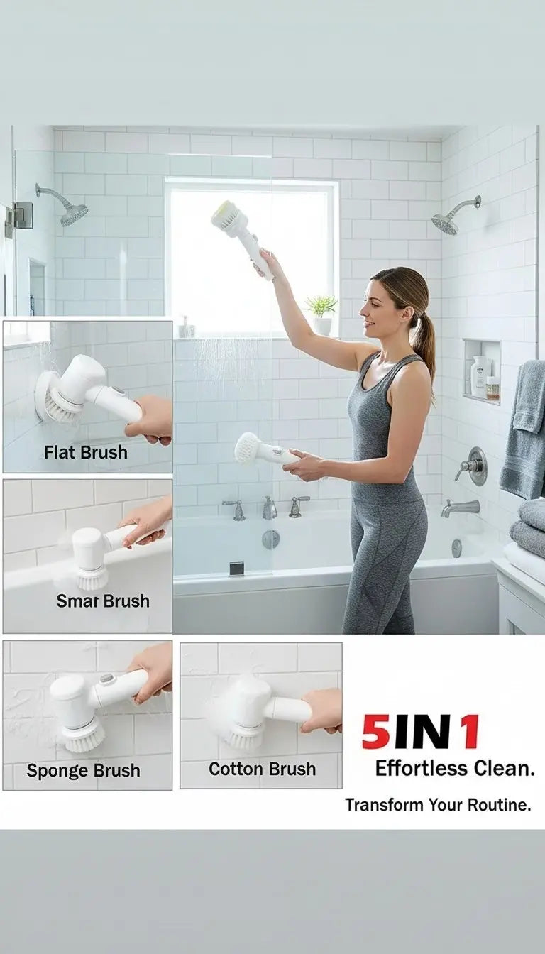 Ultra-Sonic 360° Multipurpose Electric Cleaning Brush